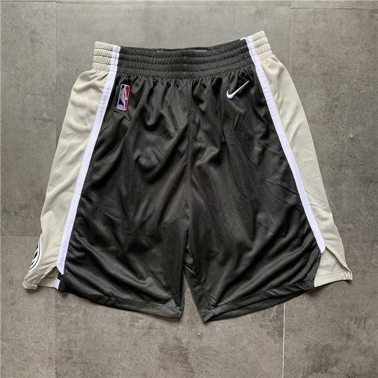 Men NBA San Antonio Spurs Black Nike Shorts 0416